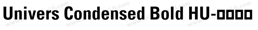 Univers Condensed Bold HU字体转换